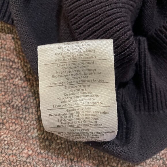 Burger King Manager Sweater Mens Size M Medium Black Spell Out Logo Pullover - Picture 10 of 13